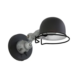 Wandarmatuur DAVIN kort, met schakelaar, met scharnierende arm E14 IP20