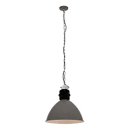 Pendelarmatuur FRISK 1-vlams, rond E27 IP20, glanzend, grijs dimbaar