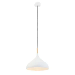 Pendelarmatuur BJORR - Ø 33CM 1-vlams, klein, hoog E27 IP20, wit mat dimbaar