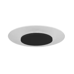 ceiling luminaire LIDO round, medium, indirect, perforated IP20, black matt dimmable