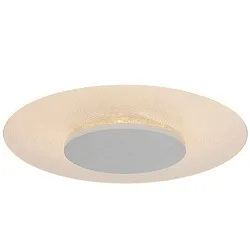 Plafondarmatuur LIDO groot, rond, indirect, gebrüllt IP20, wit mat dimbaar