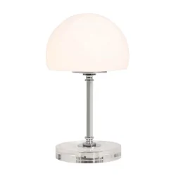 table lamp ANCILLA MUSHROOM long, with switching function G9 IP20, chrome, polished aluminium dimmable