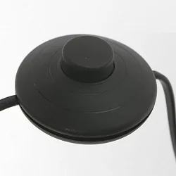floor lamp PRESTIGE CHIC cylindrical, with switch, with shade, with jointed arm E27 IP20, black matt 