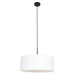 pendant luminaire SPARKLED LIGHT cylindrical, with shade E27 IP20, black matt dimmable