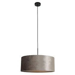 pendant luminaire SPARKLED LIGHT cylindrical, with shade E27 IP20, black matt dimmable