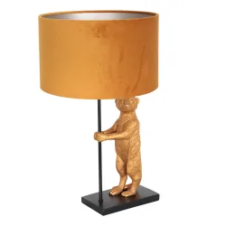 Tafelarmatuur ANIMAUX - SURICATE up, met schakelaar, met lampenkap, met stekker E27 IP20