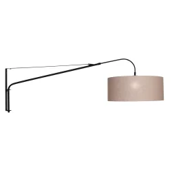 Wandarmatuur ELEGANT CLASSY met schakelaar, met lampenkap, met trekontlasting, met stekker, instelbaar E27 IP20