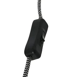 wall luminaire ELEGANT CLASSY with switch, with shade, with strain relief, with plug, adjustable E27 IP20, steel brushed 