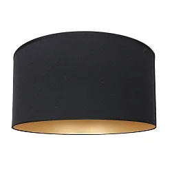 Lampenkap KAPPEN - Ø 30CM cilindrisch, zwart