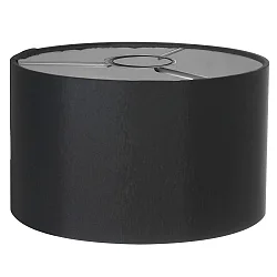 Lampenkap KAPPEN - Ø 20CM plat, cilindrisch, zwart