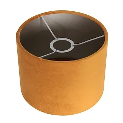 Lampenkap KAPPEN - Ø 20CM hoog, cilindrisch, goud mat, zand