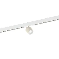 Spotlight op rail DOMY ON STREX 1.0 met adapter IP20, wit mat, Live Simple 