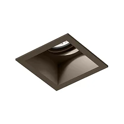 Inbouwspot PLANO 1.0 - LED 1-vlams, cardanisch draaien, met klemveren IP20, brons dimbaar