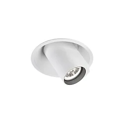 LED Recessed spot BLIEK ROUND 1.0, 350/500mA, 7/10W, 1800-2850K, CRi >95, rotatable, swivelling, white