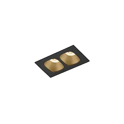 Inbouwarmatuur PIRRO PETIT CEILING REC 2.0 IP20, champagne, zwart mat 5W 380lm 3000K 20-40° 20-40° CRI 90-100