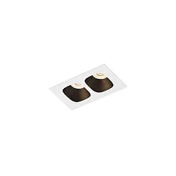 Inbouwarmatuur PIRRO PETIT CEILING REC 2.0 IP20, zwart mat, wit mat 5W 380lm 3000K 20-40° 20-40° CRI 90-100
