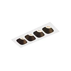 Inbouwarmatuur PIRRO PETIT CEILING REC 4.0 IP20, zwart mat, wit mat 10W 680lm 2700K 20-40° 20-40° CRI 90-100
