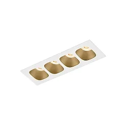 Inbouwarmatuur PIRRO PETIT CEILING REC 4.0 IP20, champagne, wit mat 10W 680lm 2700K 20-40° 20-40° CRI 90-100