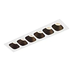 Inbouwarmatuur PIRRO PETIT CEILING REC 6.0 IP20, zwart mat, wit mat 14W 760lm 3000K 20-40° 20-40° CRI 90-100