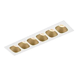 Inbouwarmatuur PIRRO PETIT CEILING REC 6.0 IP20, champagne, wit mat 14W 680lm 2700K 20-40° 20-40° CRI 90-100
