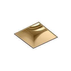 recessed spotlight STRANGE TRIMLESS 1.0 - LED 1 flame, square, flush, cardanic swivelling IP20, champagner dimmable
