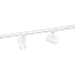 1-phase Spot SQUBE ON TRACK 1.0 PAR16, GU10 max. 12W, incl. adapter, white