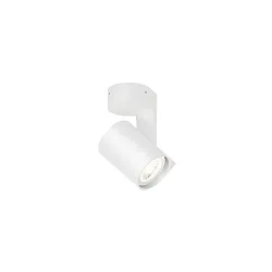 Wall /Ceiling Spot SQUBE ON BASE 1.0 PAR16, GU10 max. 12W, swivelling 90°, white