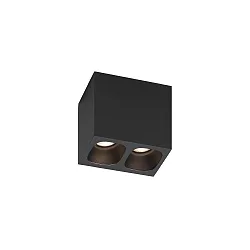 Downlight PIRRO 2.0 2-vlams IP20, zwart dimbaar