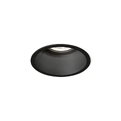 Downlight DEEPER IP44 1.0 rond, set terug GU10 IP44, zwart dimbaar