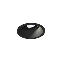 Plafondinbouwarmatuur DEEP ADJUST PETIT 1.0 met bladveren, cardanisch draaien IP20, mat, gitzwart dimbaar
