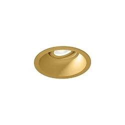 Plafondinbouwarmatuur DEEP ADJUST PETIT 1.0 met bladveren, cardanisch draaien IP20, goud dimbaar