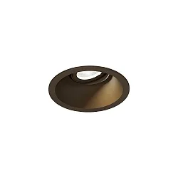 ceiling recessed luminaire DEEP ADJUST PETIT 1.0 with leaf springs, cardanic swivelling IP20, bronze dimmable