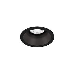 Plafondinbouwarmatuur DEEP PETIT IP65 1.0 - LED stijf, constante stroom IP65, zwart mat dimbaar