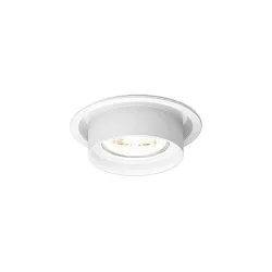 Inbouwspot RINI SNEAK IP44 1.0 - PAR16 stijf, half ingebouwd GU10 IP44, mat, verkeerswit dimbaar