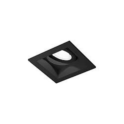 Plafondinbouwarmatuur PLANO PETIT 1.0 - LED 1-vlams, cardanisch draaien, met klemveren IP20, mat, gitzwart dimbaar