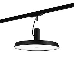 3-fase pendelarmatuur ROOMOR OFFICE ON TRACK 1.0 IP20, zwart mat dimbaar