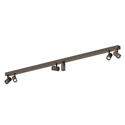 spotlight bar CENO 6.0 6 flames, cardanic swivelling IP20, bronze dimmable
