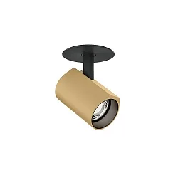Plafondarmatuur CENO 1.0 Dim-To-Warm, constante stroom, half ingebouwd IP20, champagne, mat, gitzwart dimbaar