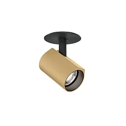 Spot CENO CEILING REC 1.0 IP20, champagne, zwart mat dimbaar