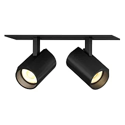 Downlight CENO 2.0 2-vlams, draaibaar, roteerbaar IP20, zwart dimbaar