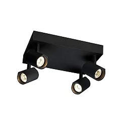 Spot CENO CEILING SURF 4.1 IP20, zwart mat dimbaar