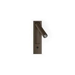 wall recessed luminaire MATCH SEMI RECESSED SNOOZE 1.0 IP20, bronze dimmable