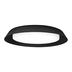 Wand- en plafondarmatuur TOWNA 2.0 groot IP44, zwart dimbaar