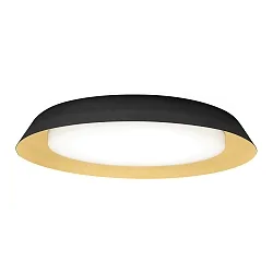 LED Wall /Ceiling luminaire TOWNA 2.0, IP44, Ø 46.1cm, 3000K, dimmable, black gold