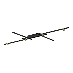 Plafondarmatuur TRACE GRID 2.0 up down, direct / indirect IP20, champagne, mat, gitzwart dimbaar