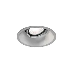 Inbouwdownlight DEEP ADJUST 1.0 1-vlams, cardanisch, excl. Netvoeding IP20, zilver mat dimbaar