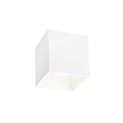 Plafondarmatuur BOX CEILING SURF 1.0 1-vlams, Dim-To-Warm IP20, wit mat dimbaar