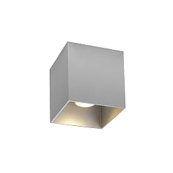 Plafondarmatuur BOX CEILING SURF 1.0 1-vlams, DALI aanstuurbaar IP20, aluminium geborsteld dimbaar