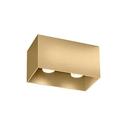 Plafondarmatuur BOX CEILING SURF 2.0 2-vlams IP20, goud dimbaar