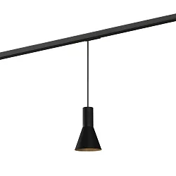 1-fase pendelarmatuur ODREY ON TRACK 1.3 Incl. 1-fase adapter GU10 IP20, zwart mat